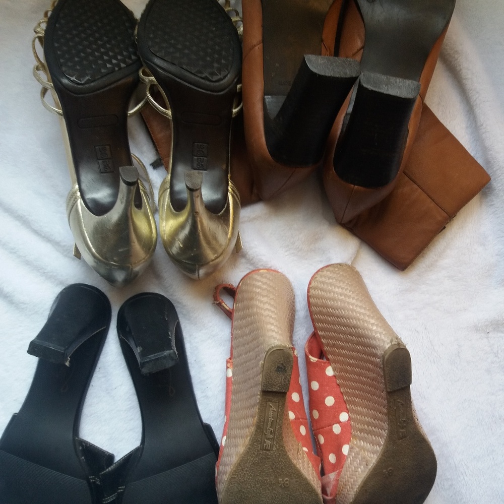 Womens Size 8.5 Shoe Bundle Pre-Owned Heels Boots - Picture 7 of 8